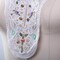 Ivory Lace Bib Collar Patch with Purple Flowers and Crystals for Dresses Costumes